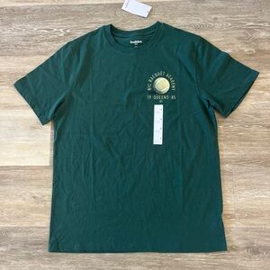 NWT Goodfellow & Co Men's NYC Racquet Tennis Graphic T-Shirt Green Size M